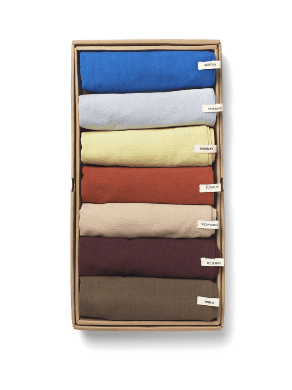 ferm LIVING Day Tea Towel – Set of 7 – Multi