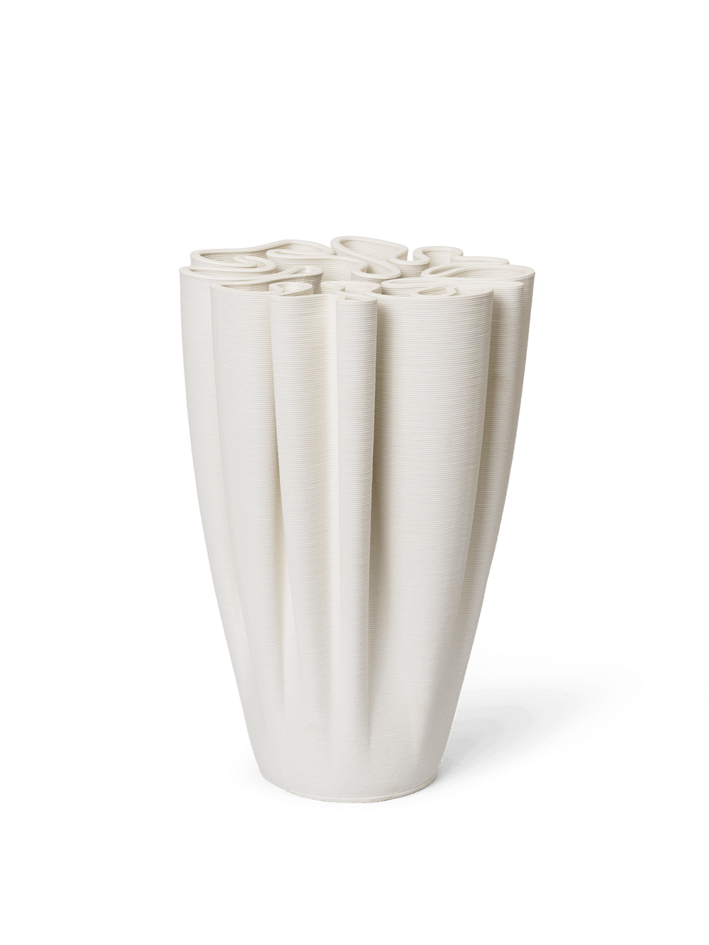 ferm LIVING Dedali Vase H25 cm – Off-White
