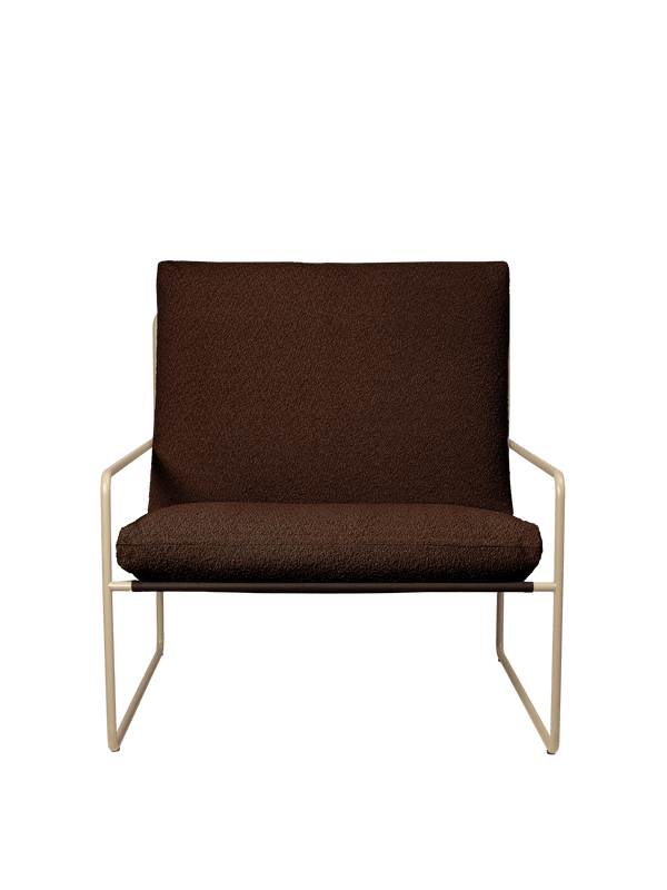 ferm LIVING Desert Cushion Cover Set – Pure Bouclé – Chestnut
