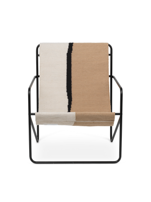 ferm LIVING Desert Lounge Chair – Black / Soil