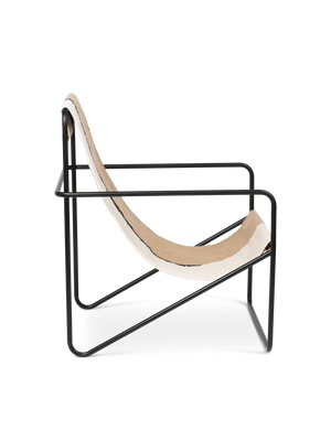 ferm LIVING Desert Lounge Chair – Black / Soil