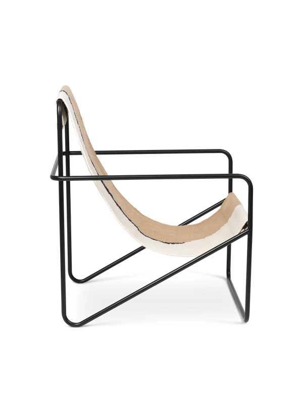 ferm LIVING Desert Lounge Chair – Black / Soil
