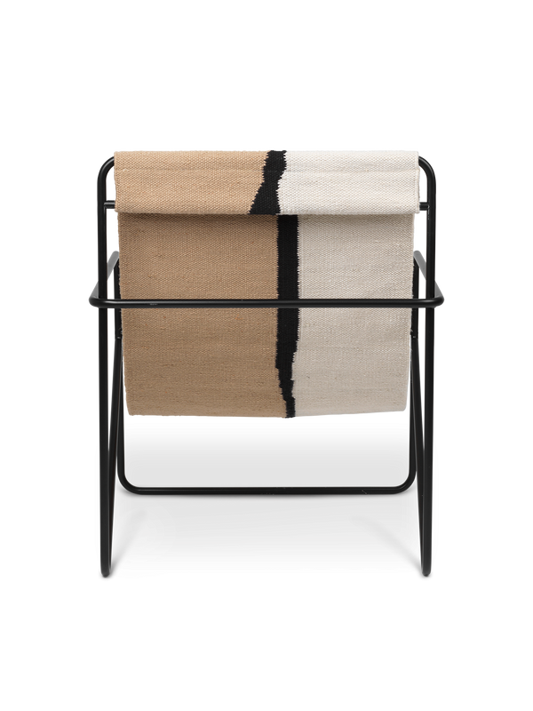 ferm LIVING Desert Lounge Chair – Black / Soil