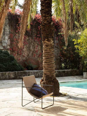 ferm LIVING Desert Lounge Chair – Black / Sand