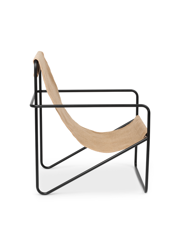 ferm LIVING Desert Lounge Chair – Black / Sand