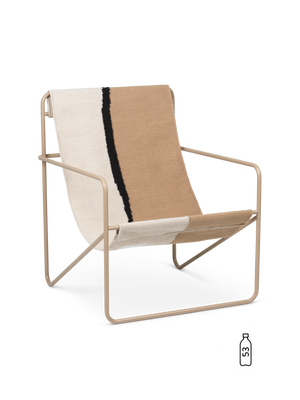 ferm LIVING Desert Lounge Chair – Cashmere / Soil