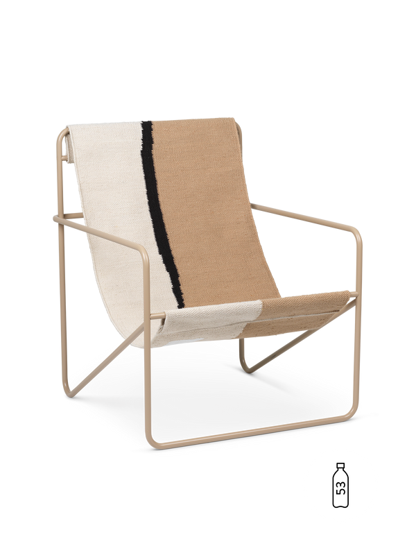 ferm LIVING Desert Lounge Chair – Cashmere / Soil