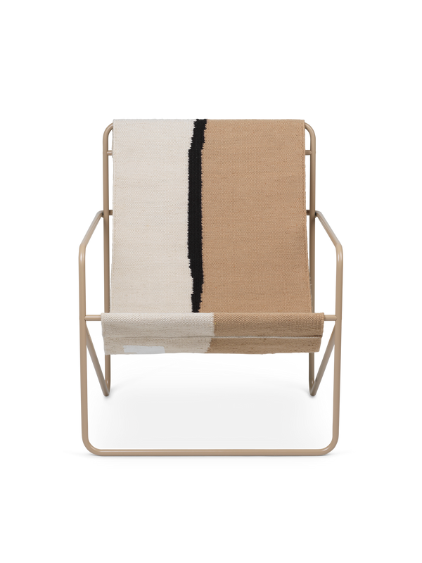 ferm LIVING Desert Lounge Chair – Cashmere / Soil