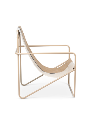 ferm LIVING Desert Lounge Chair – Cashmere / Soil