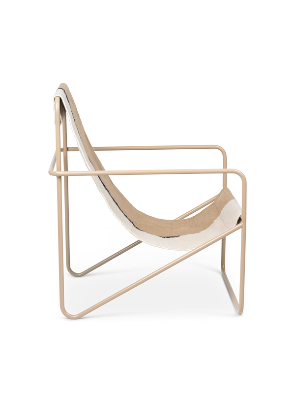 ferm LIVING Desert Lounge Chair – Cashmere / Soil