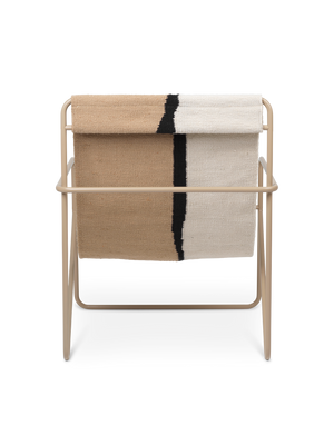 ferm LIVING Desert Lounge Chair – Cashmere / Soil