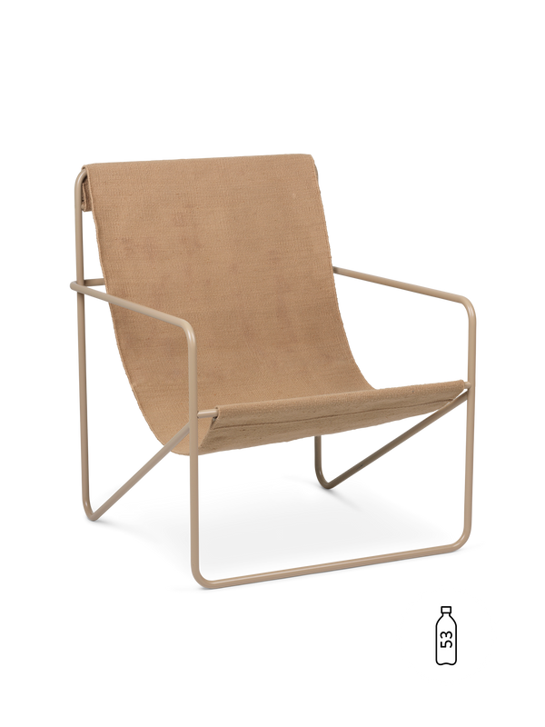ferm LIVING Desert Lounge Chair – Cashmere / Sand