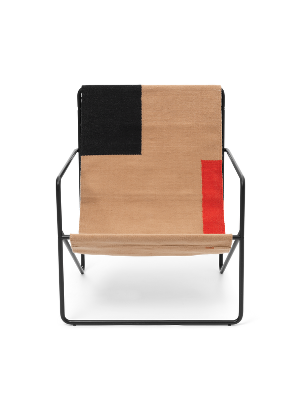 ferm LIVING Desert Lounge Chair – Black / Block
