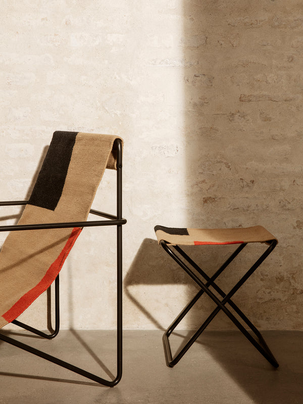 ferm LIVING Desert Lounge Chair – Black / Block