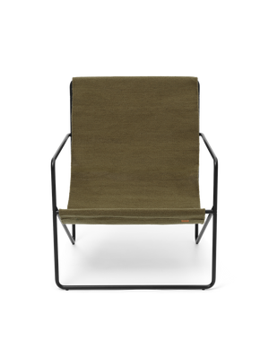 ferm LIVING Desert Lounge Chair – Black / Olive