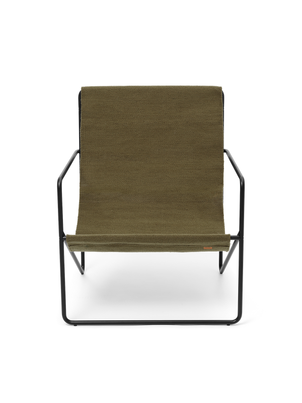 ferm LIVING Desert Lounge Chair – Black / Olive