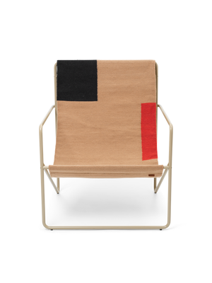ferm LIVING Desert Lounge Chair – Cashmere / Block
