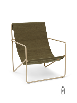 ferm LIVING Desert Lounge Chair – Cashmere / Olive