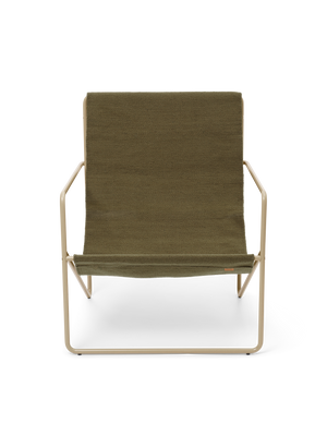 ferm LIVING Desert Lounge Chair – Cashmere / Olive