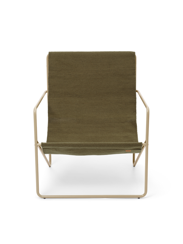 ferm LIVING Desert Lounge Chair – Cashmere / Olive