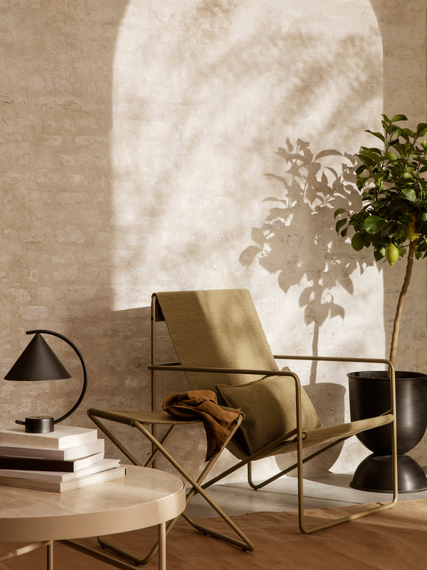 ferm LIVING Desert Lounge Chair – Olive / Olive