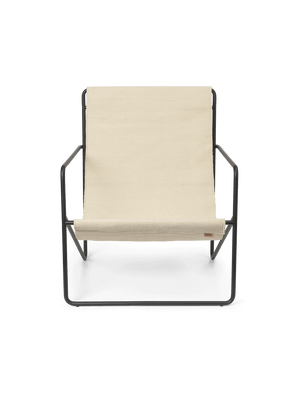 ferm LIVING Desert Lounge Chair – Black / Cloud