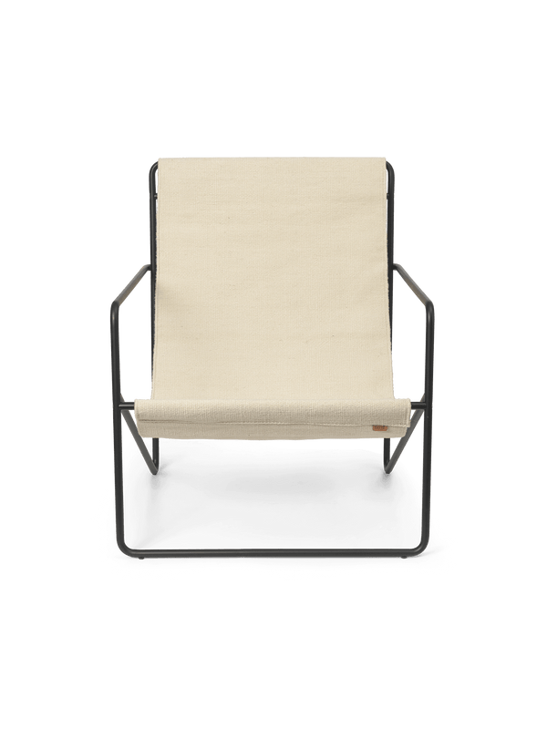 ferm LIVING Desert Lounge Chair – Black / Cloud