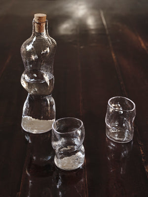 ferm LIVING Dimple Bottle – Clear