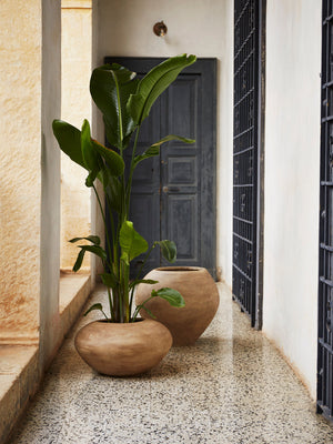 ferm LIVING Dodu Pot Low – Brown