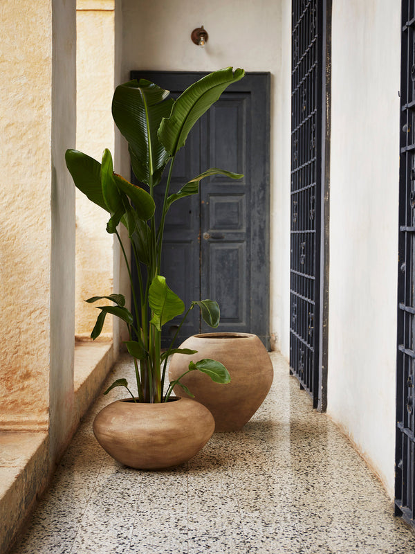 ferm LIVING Dodu Pot Low – Brown