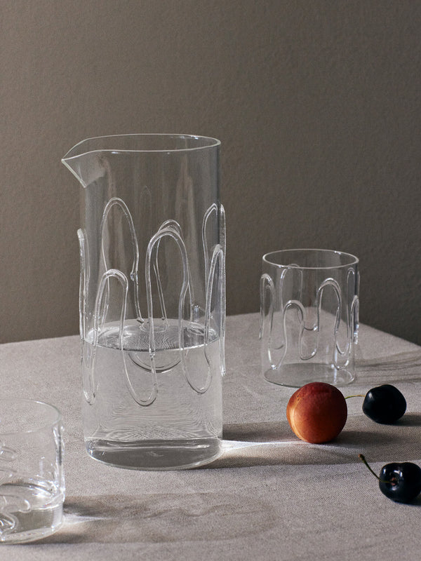 ferm LIVING Doodle Carafe – Clear