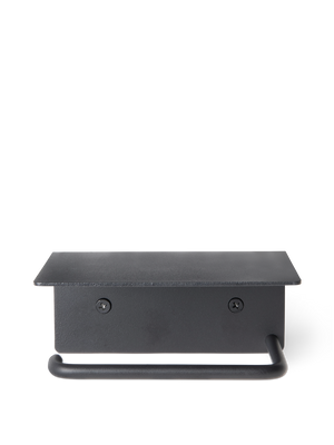 ferm LIVING Dora Toilet Paper Holder – Shelf – Black