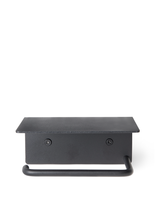 ferm LIVING Dora Toilet Paper Holder – Shelf – Black