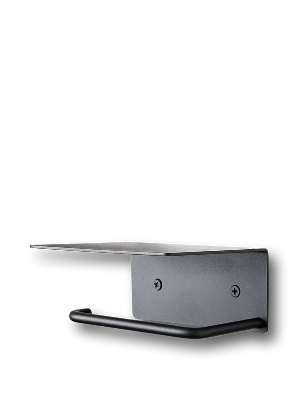 ferm LIVING Dora Toilet Paper Holder – Shelf – Black