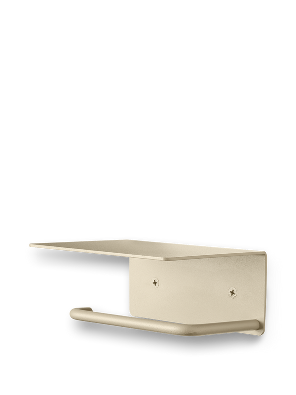 ferm LIVING Dora Toilet Paper Holder – Shelf – Cashmere