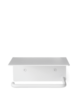 ferm LIVING Dora Toilet Paper Holder – Shelf – White