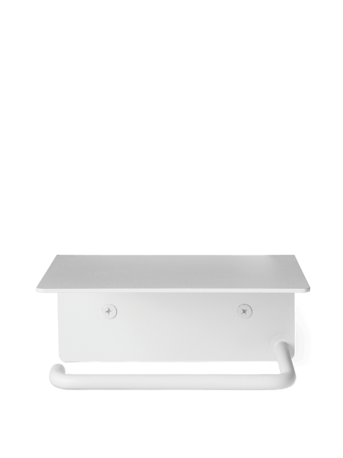 ferm LIVING Dora Toilet Paper Holder – Shelf – White