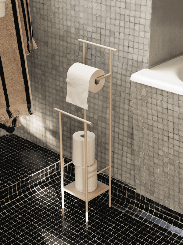 ferm LIVING Dora Toilet Paper Stand – Cashmere