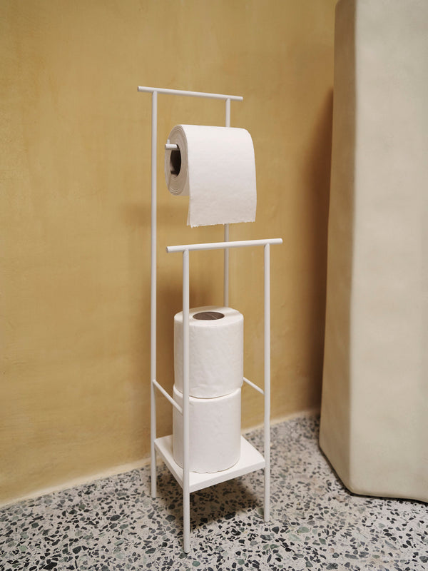 ferm LIVING Dora Toilet Paper Stand – White
