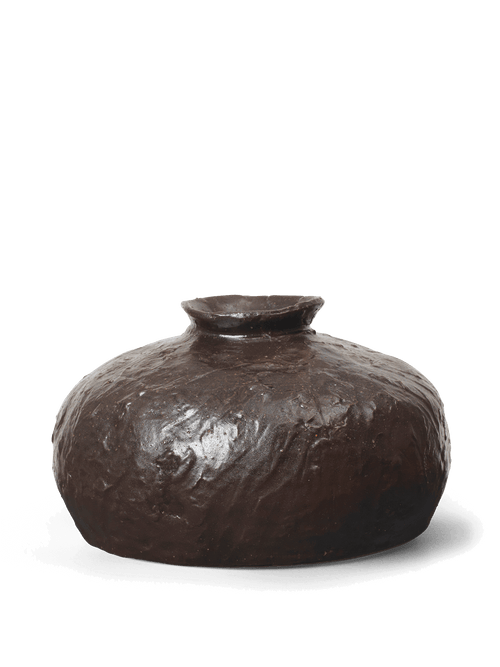 ferm LIVING Doro Vase H11 cm – Coffee