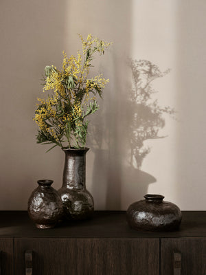 ferm LIVING Doro Vase H16 cm – Coffee