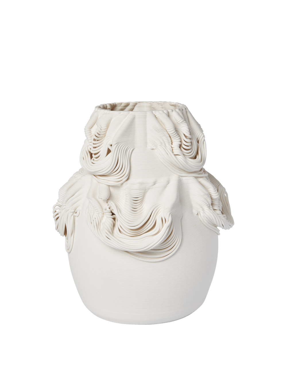 ferm LIVING Drisca Vase H23 cm – Off-white