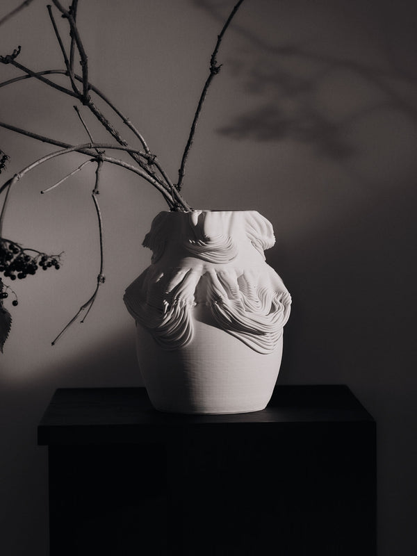 ferm LIVING Drisca Vase H23 cm – Off-white
