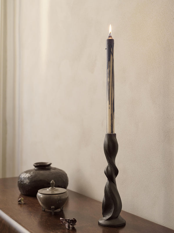 ferm LIVING Dryp Candles – Set of 2 – Deep Blue