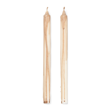 ferm LIVING Dryp Candles – Set of 2 – Beige