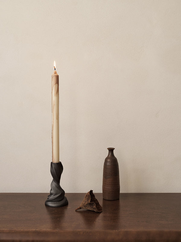 ferm LIVING Dryp Candles – Set of 2 – Beige