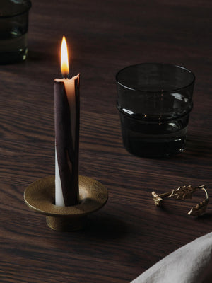 ferm LIVING Dryp Candles – Set of 2 – Dark Chocolate