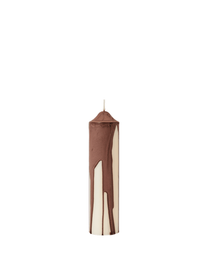 ferm LIVING Dryp Pillar Candle H20 cm – Dark Chocolate