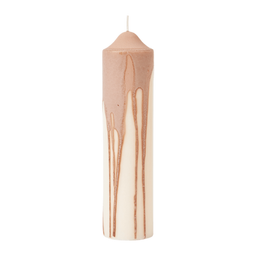 ferm LIVING Dryp Pillar Candle H20 cm – Beige