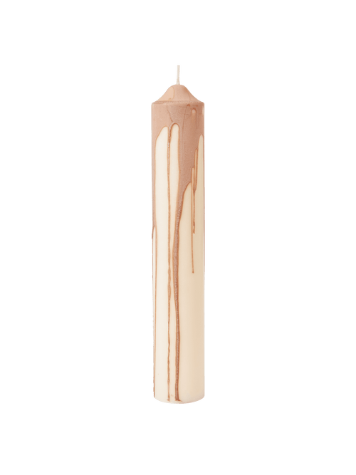 ferm LIVING Dryp Pillar Candle H30 cm – Beige
